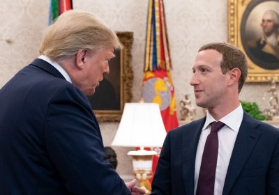 mark zuckerberg donald trump white house facebook