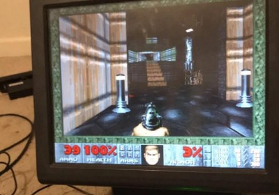 guy doom running mcdonalds cash register doom mcdonalds with video