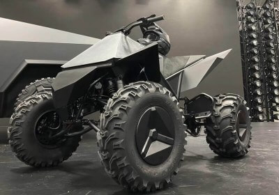 tesla cyberquad atv cybertruck