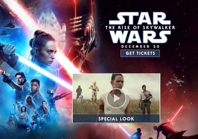 amazon star wars rise skywalker with video