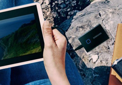 samsung ssd portable ssd t7 touch with video