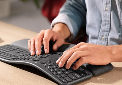 logitech microsoft ergo k860 keyboard ergonomics input devices