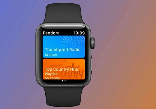 Can pandora play on apple best sale watch