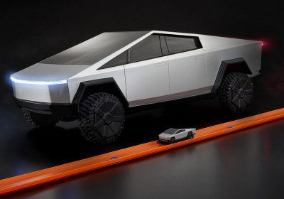 hot wheels tesla cybertruck with video