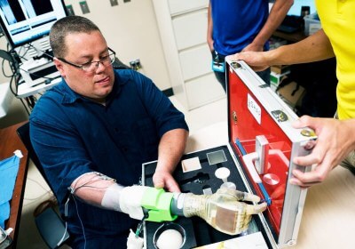 researchers robotics prosthetic bionics bioengineering neuroprosthetics with video