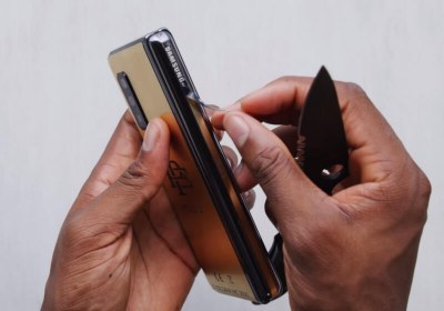 yup escobar fold samsung galaxy fold sticker with video