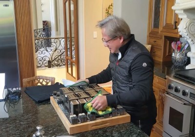 ampere oven nvidia cooks world largest graphics card with video