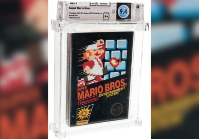 rare super mario bros nes cart sells record-breaking
