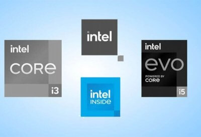 intel overhauls corporate identity registers product logos evo powered core surfaces