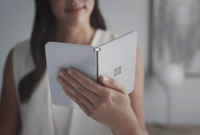 microsoft surface duo with video