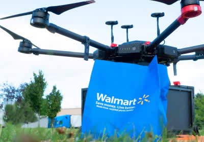 walmart piloting -demand drone delivery flytrex drones