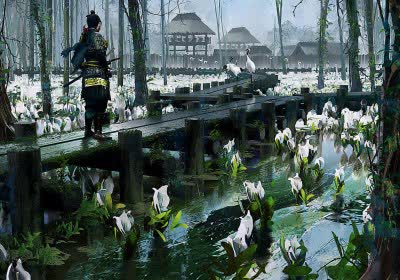 ghost tsushima art ghost of tsushima