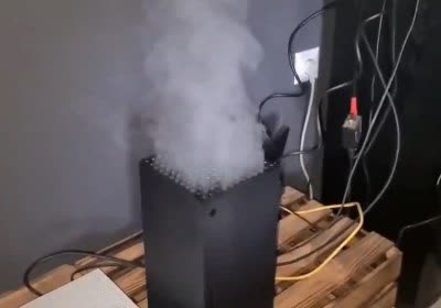smoking xbox series microsoft fake gaming console xbox series x