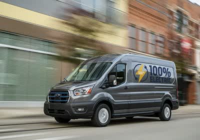 ford e-transit with video