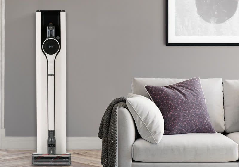 LG's new cordless stick vacuum automatically empties dust while