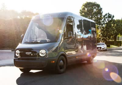 amazon with video delivery electric cars