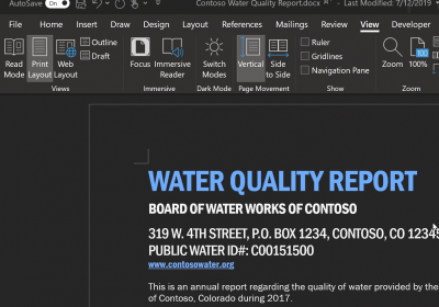 word dark mode microsoft office