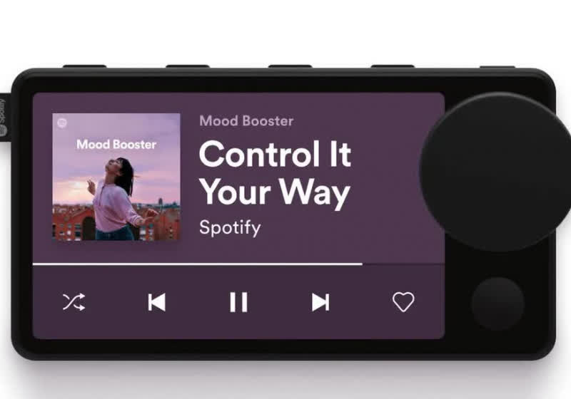 This is Spotify's 'Car Thing' gadget, as shown in the app's own code ...