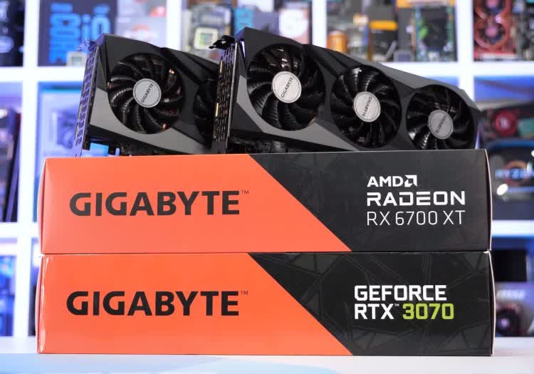 GeForce RTX 3070 vs. Radeon RX 6700 XT