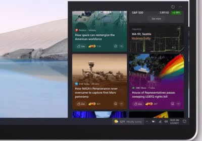 windows 10 news and interests feed windows taskbar