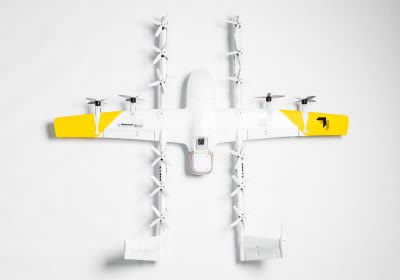 alphabet wing with video drones