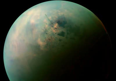 titan--a-glass saturn with video space titan