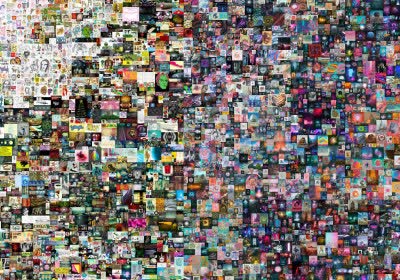 nft beeple irl new york blockchain gallery