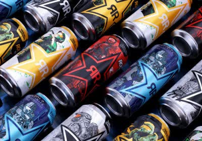 xbox rockstar energy drink unveil artist-series cans inspired halo infinite
