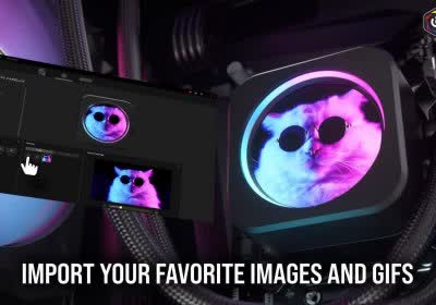corsair aio lcd with video aio cooler alder lake