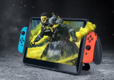 unpocketable nintendo switch accessory supersizes portable console screen nintendo switch with video