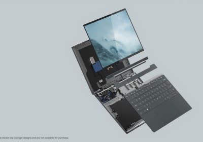 dell concept luna laptop with video