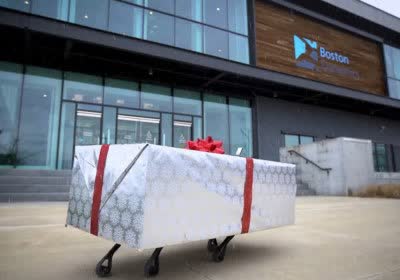 merry christmas boston dynamics solid snake robotics robots spot