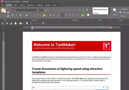 freeoffice productivity textmaker
