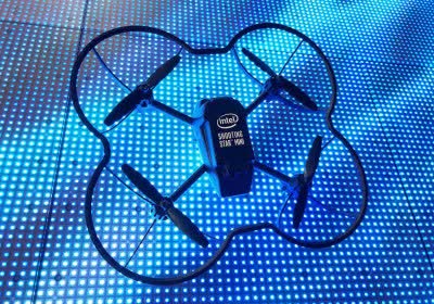 intel advertising patents drones light show