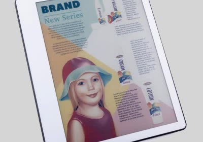 ink display e ink e-paper with video