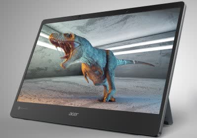 acer reveals portable monitors stereoscopic acer monitor with video