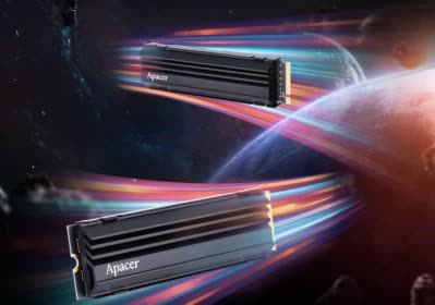 apacer shows -gen pcie gen nvme consumer ssds read write speeds heatsink cool