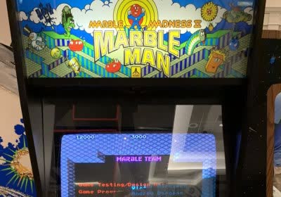 marble madness atari retro gaming with video