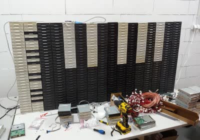 floppotron computer hardware orchestra with video