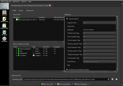 create mkv mkvtoolnix