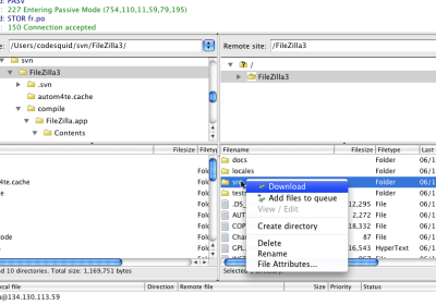 filezilla