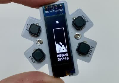 asterisk tetris handheld gaming system