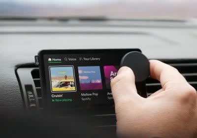 spotify car with video