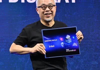 intel samsung display rollable with video