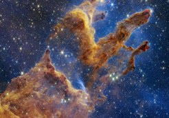 nasa webb takes star-filled portrait pillars creation space james webb telescope with video