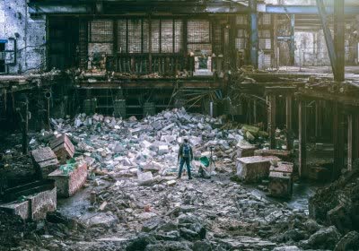 demolition destruction crumbles fail fallen