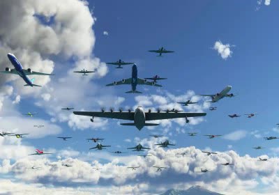 microsoft flight simulator with video