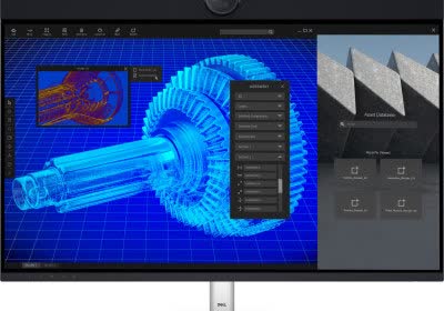 dell monitor boasts ips black tech webcam monitor ces 2023
