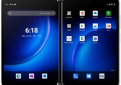 microsoft surface duo android foldable