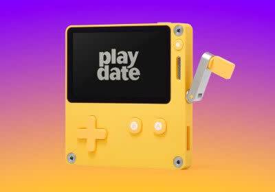 panic playdate handheld with video